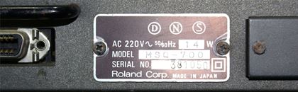 Roland-MSQ-700 NOT WORKING for repair